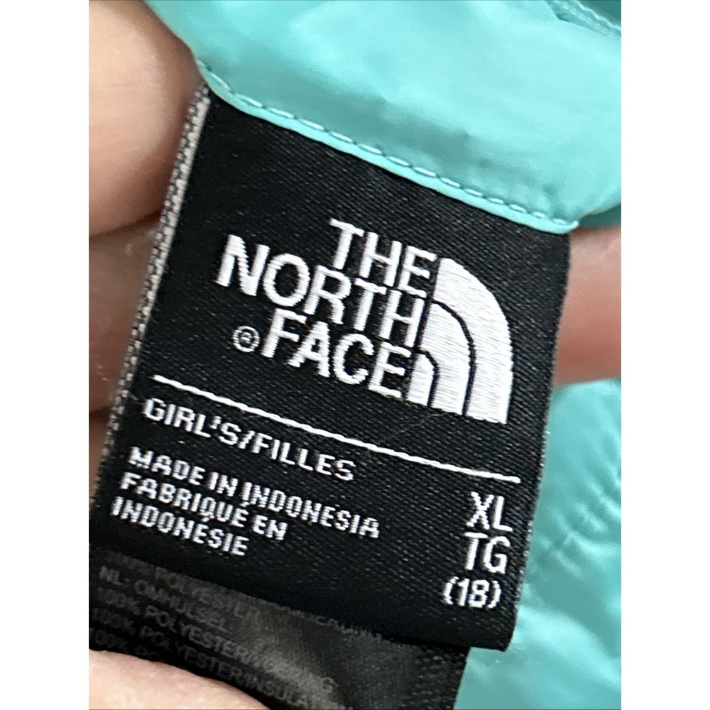Girls The North Face Reversable Mossbud Jacket Sz XL 18 - Picture 5 of 13